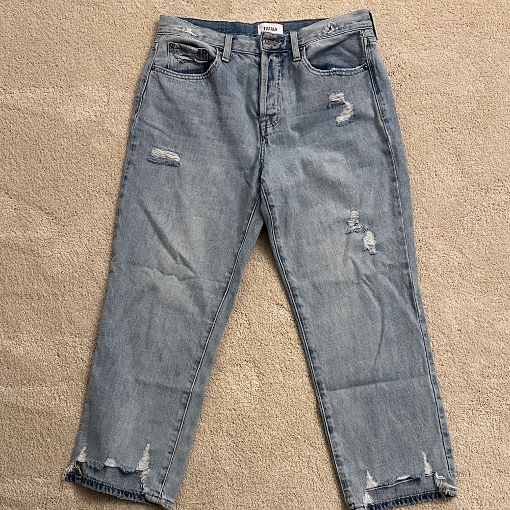 Pistola Distressed Blue Jeans
